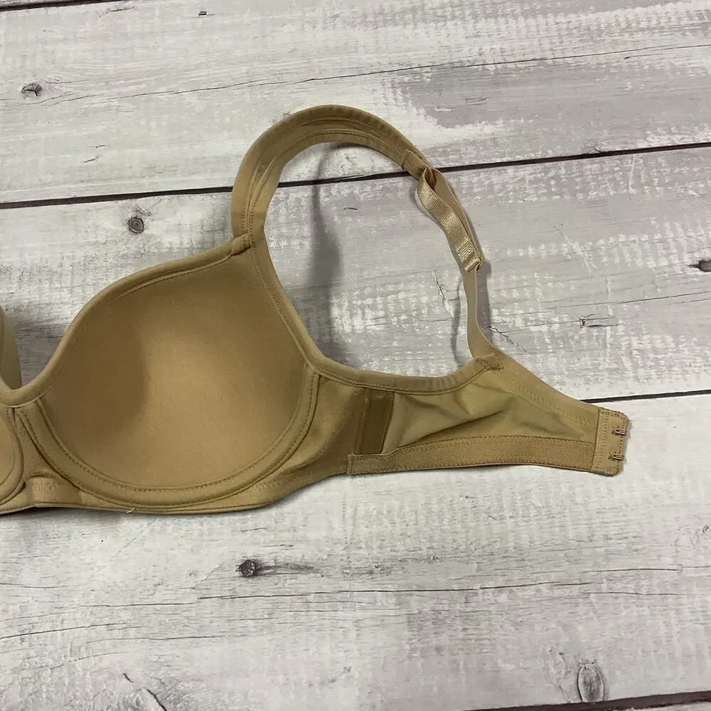 Le‎ Mystere Bra Tisha Womens 32B Nude Beige Underwire T-Shirt L’ Image #955 NEW